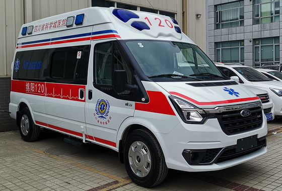 Дизельный 4×2 Новый Форд Скорая помощь Медицинская помощь Скорая помощь Белая