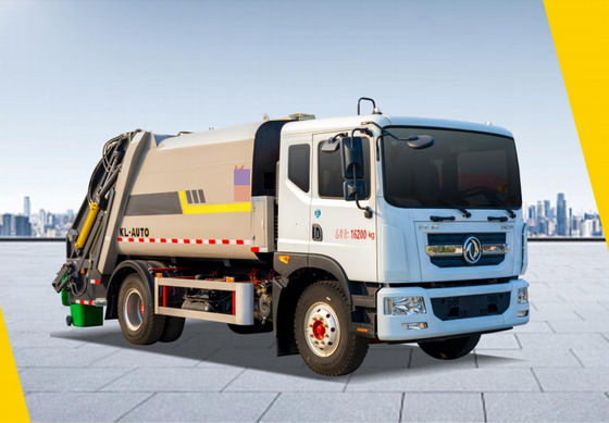 Dongfeng 13-Square Сжатая мусоровалка Заднее приводное топливо Дизель 4 × 2 Ручная коробка передач